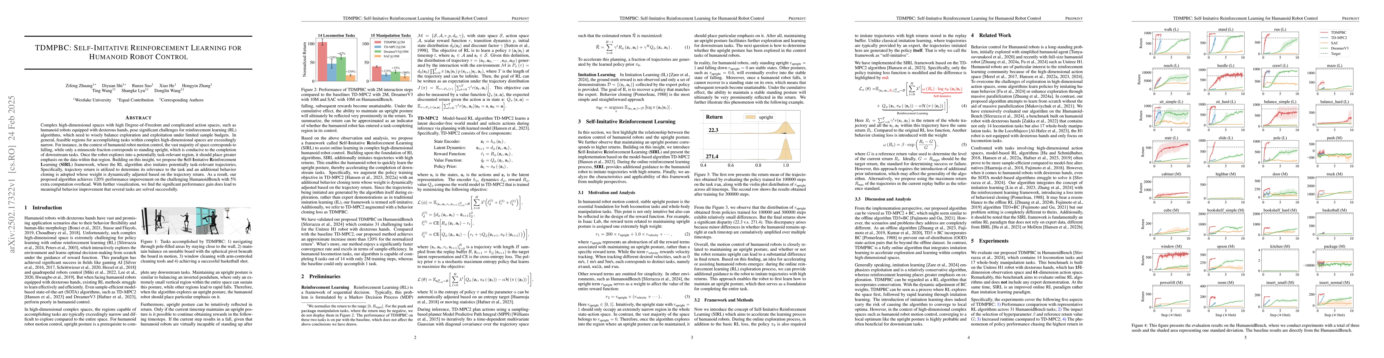 Thumbnail for TDMPBC: Self-Imitative Reinforcement Learning for Humanoid Robot Control