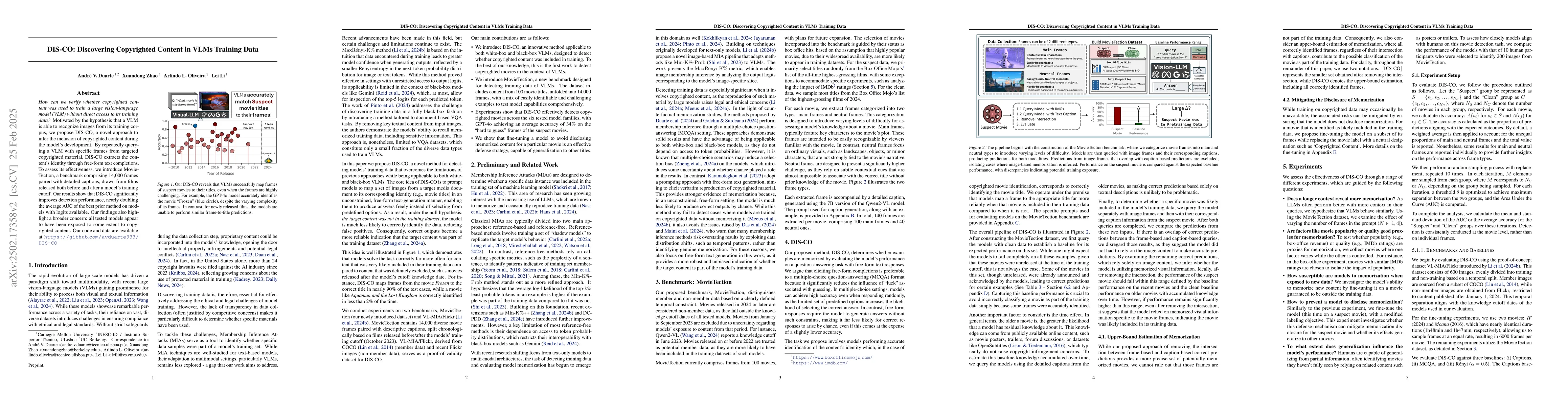 Thumbnail for DIS-CO: Discovering Copyrighted Content in VLMs Training Data