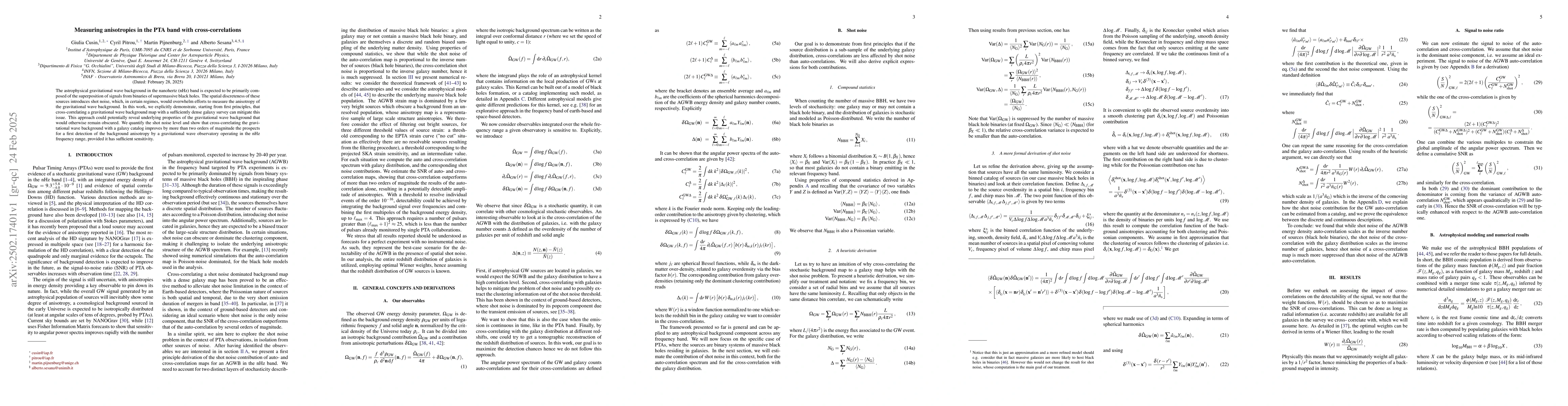 Thumbnail for Measuring anisotropies in the PTA band with cross-correlations