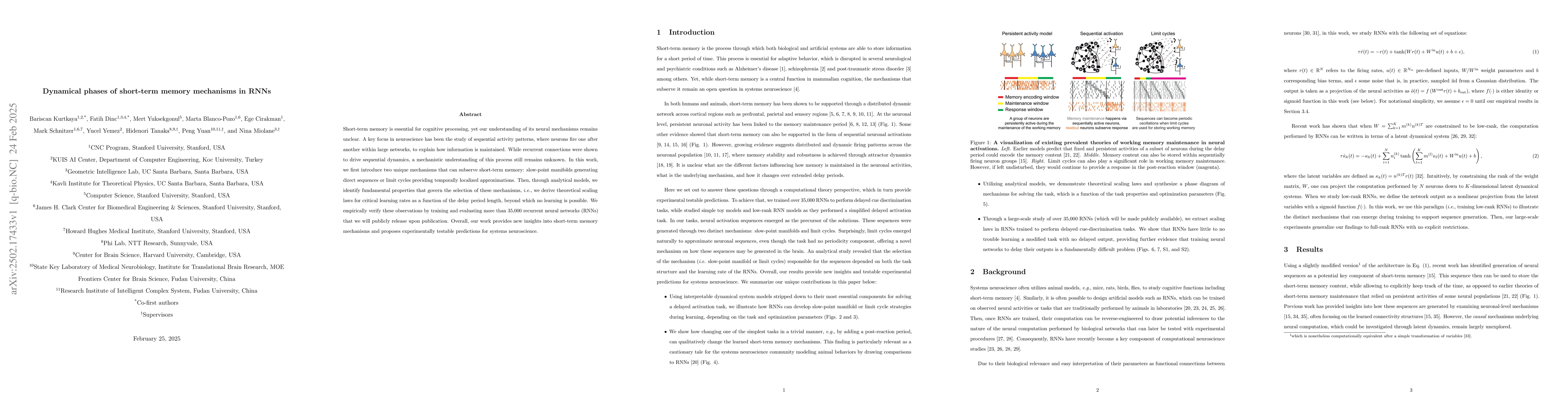 Thumbnail for Dynamical phases of short-term memory mechanisms in RNNs
