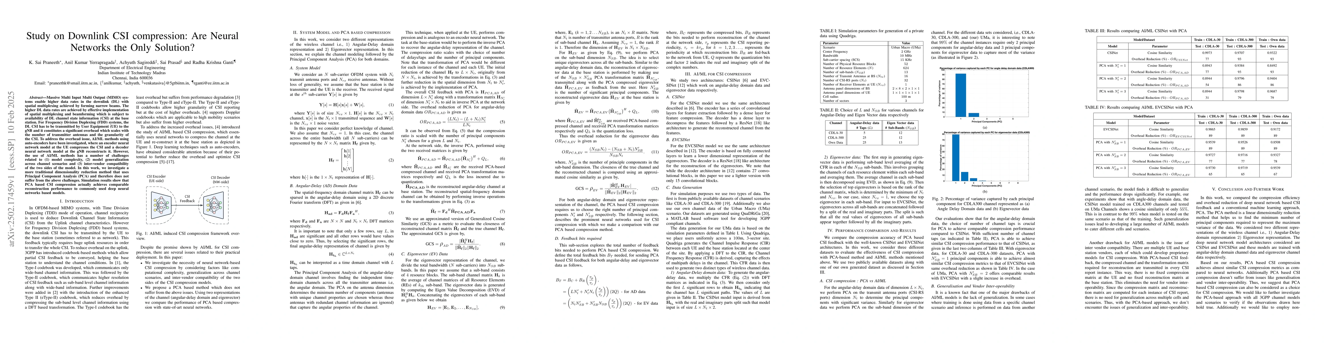 Thumbnail for Study on Downlink CSI compression: Are Neural Networks the Only
  Solution?