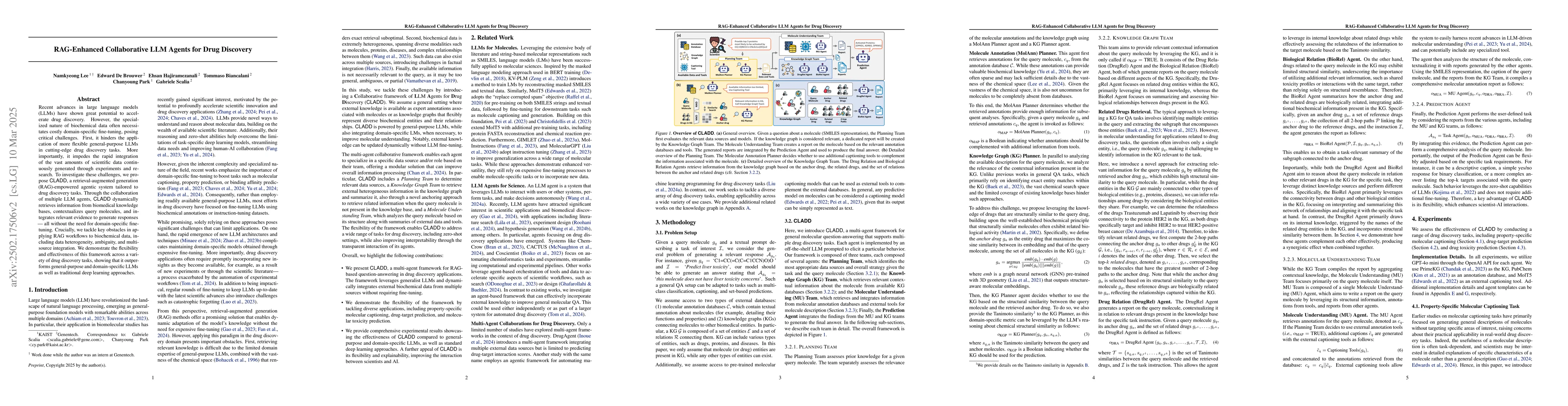 Thumbnail for RAG-Enhanced Collaborative LLM Agents for Drug Discovery