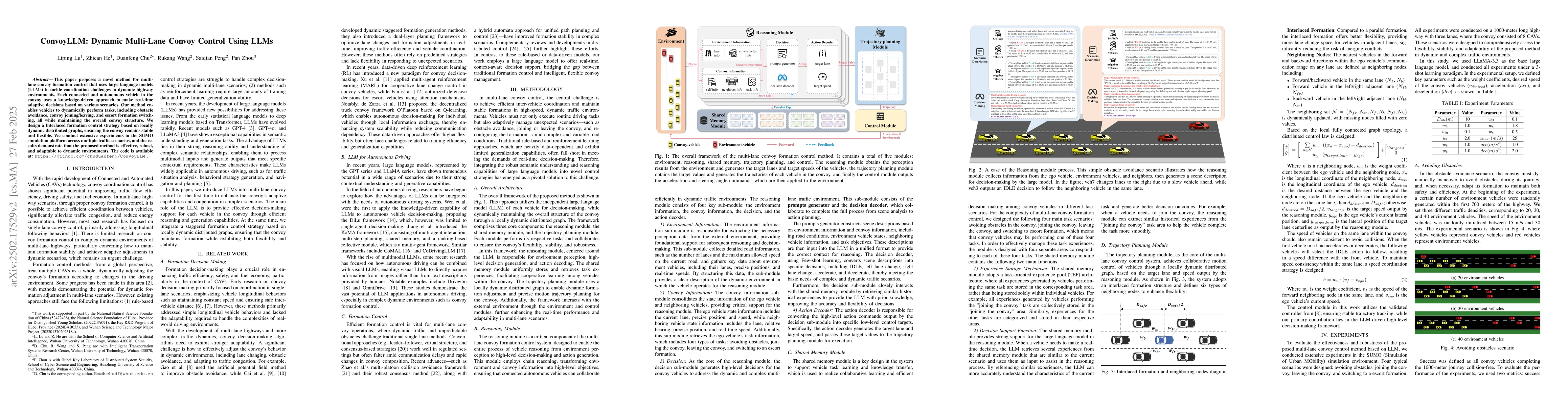 Thumbnail for ConvoyLLM: Dynamic Multi-Lane Convoy Control Using LLMs