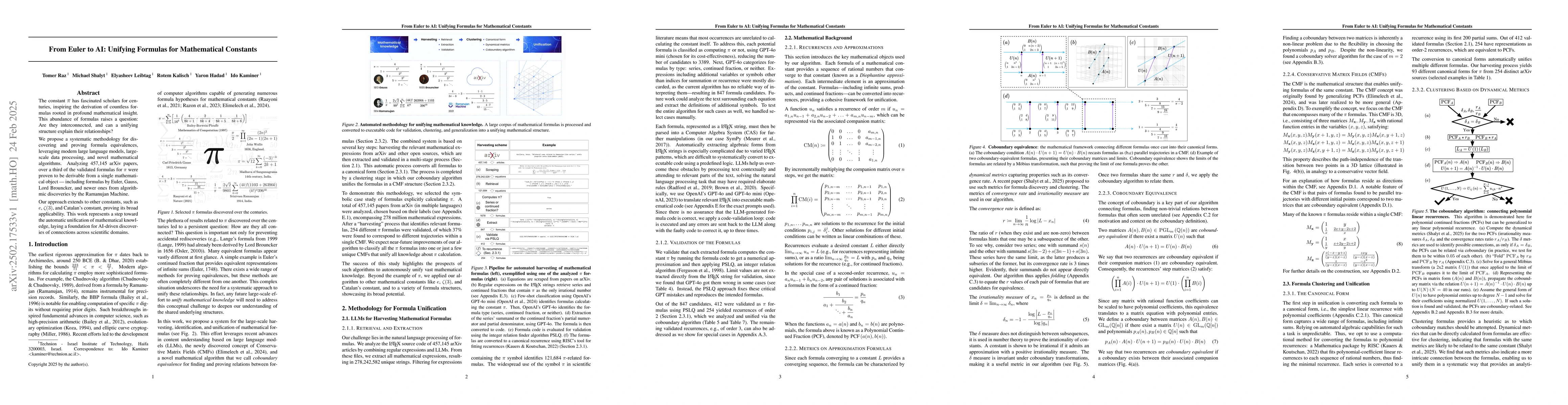 Thumbnail for From Euler to AI: Unifying Formulas for Mathematical Constants