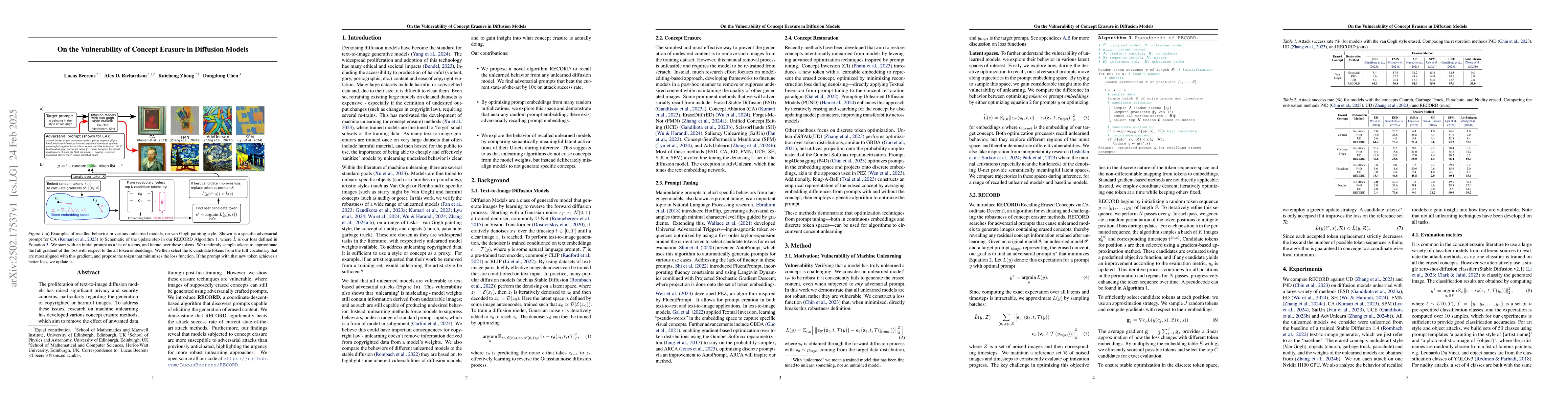 Thumbnail for On the Vulnerability of Concept Erasure in Diffusion Models