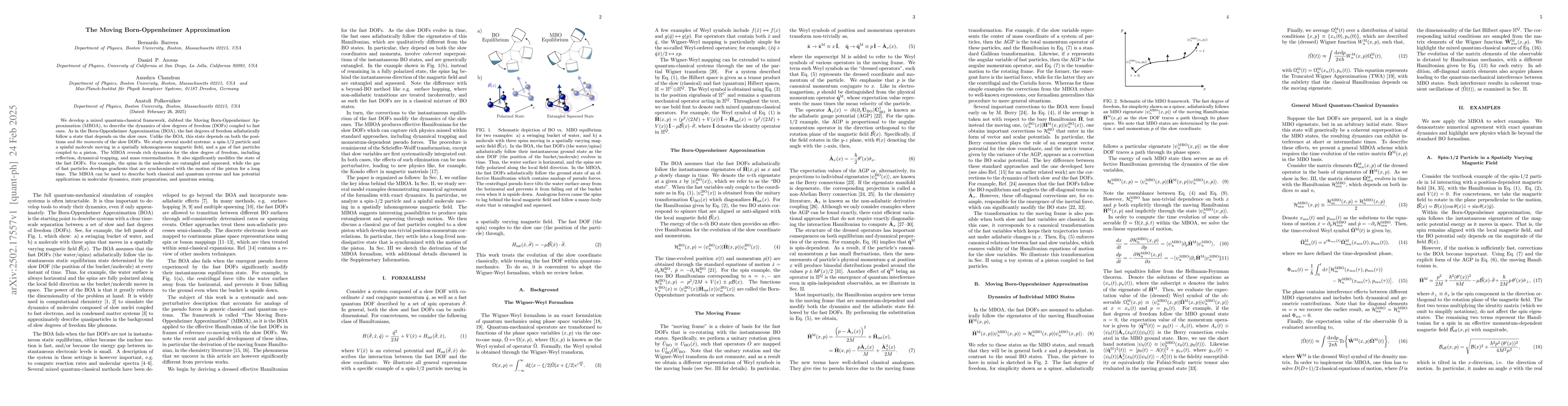 Thumbnail for The Moving Born-Oppenheimer Approximation