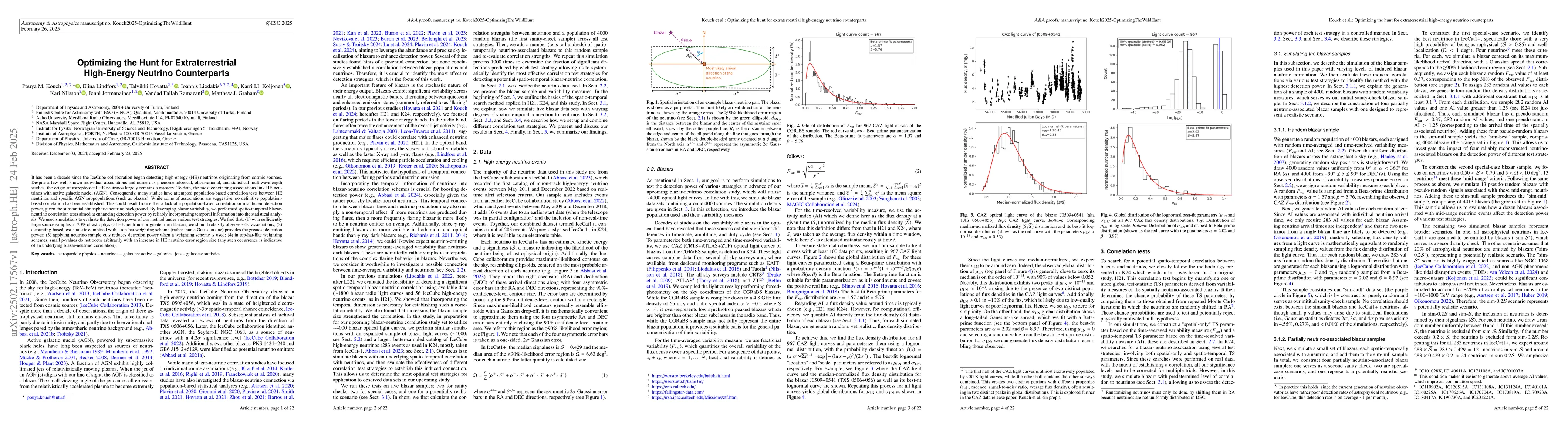 Thumbnail for Optimizing the Hunt for Extraterrestrial High-Energy Neutrino
  Counterparts