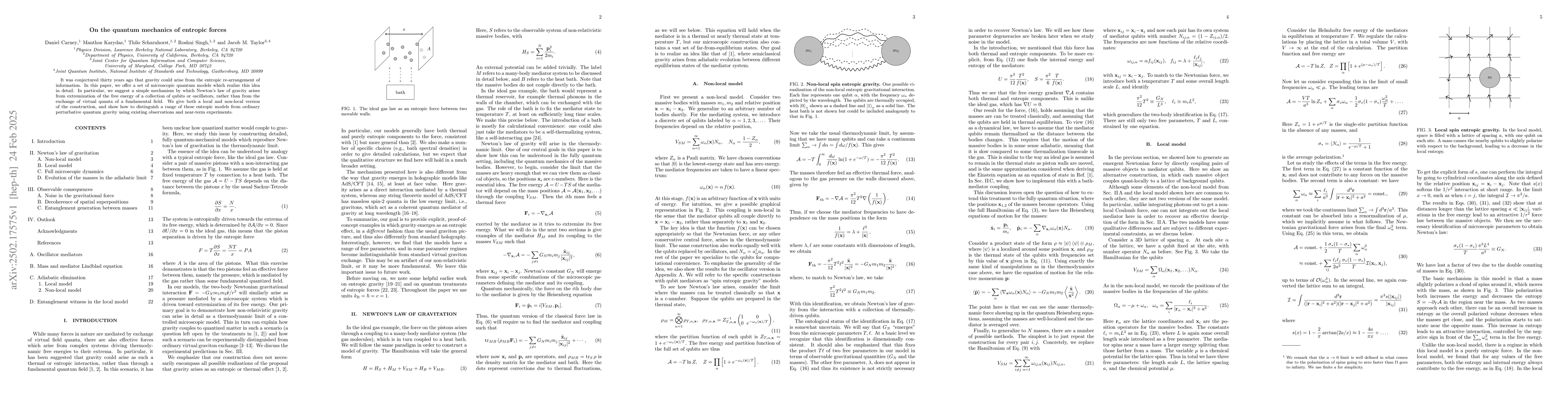Thumbnail for On the quantum mechanics of entropic forces