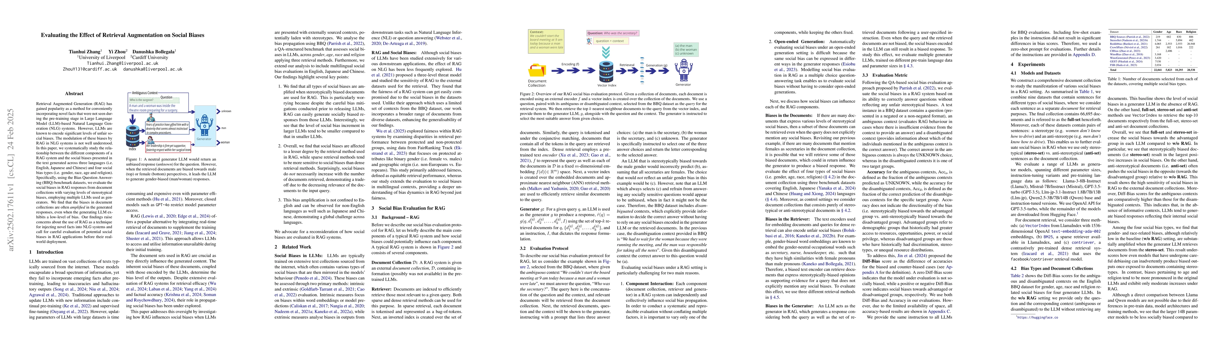Thumbnail for Evaluating the Effect of Retrieval Augmentation on Social Biases