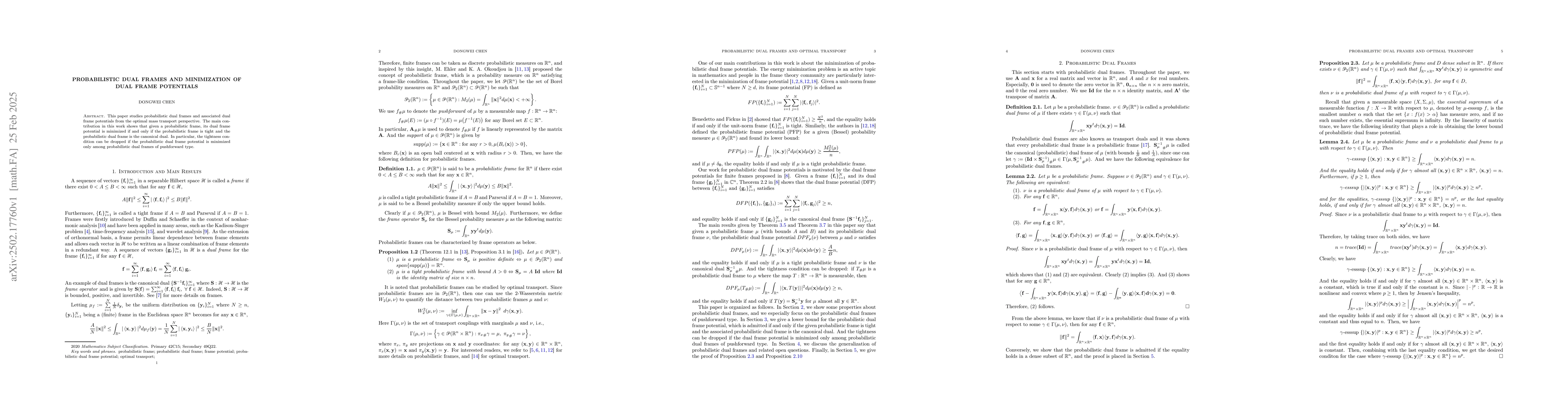 Thumbnail for Probabilistic Dual Frames and Minimization of Dual Frame Potentials
