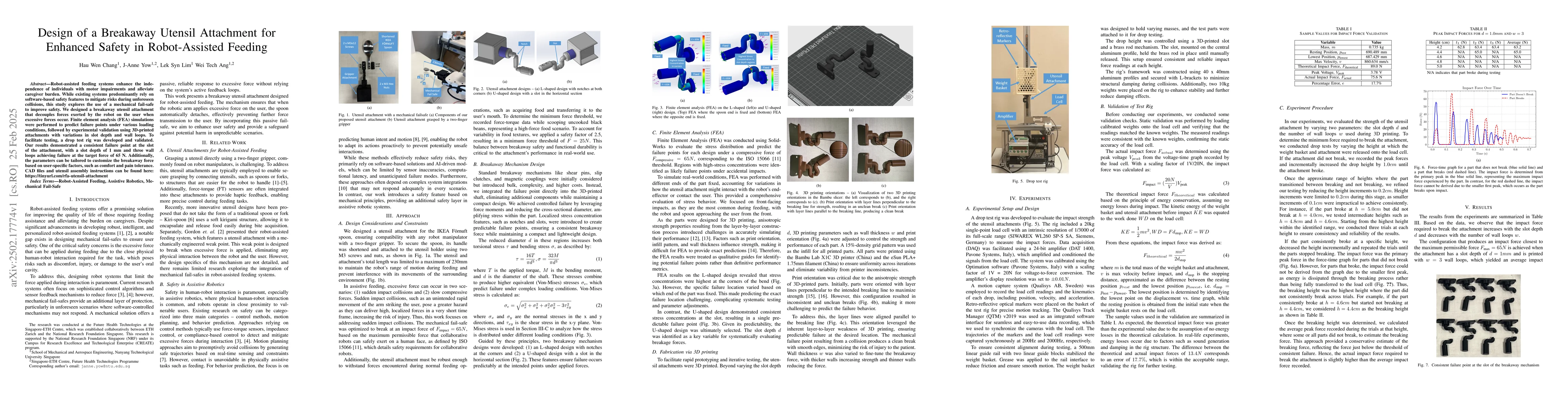 Thumbnail for Design of a Breakaway Utensil Attachment for Enhanced Safety in
  Robot-Assisted Feeding