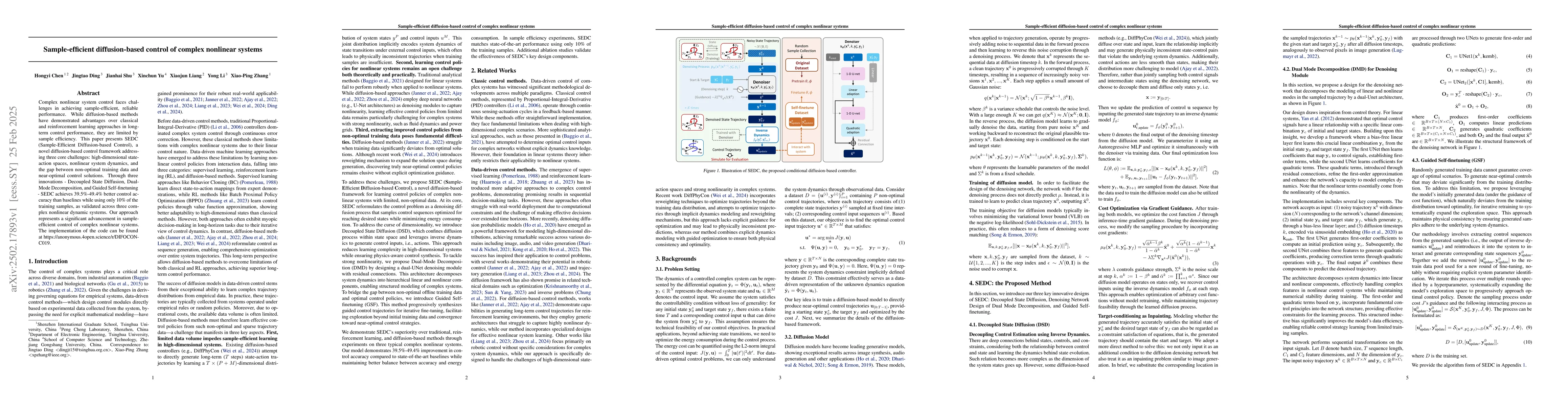 Thumbnail for Sample-efficient diffusion-based control of complex nonlinear systems