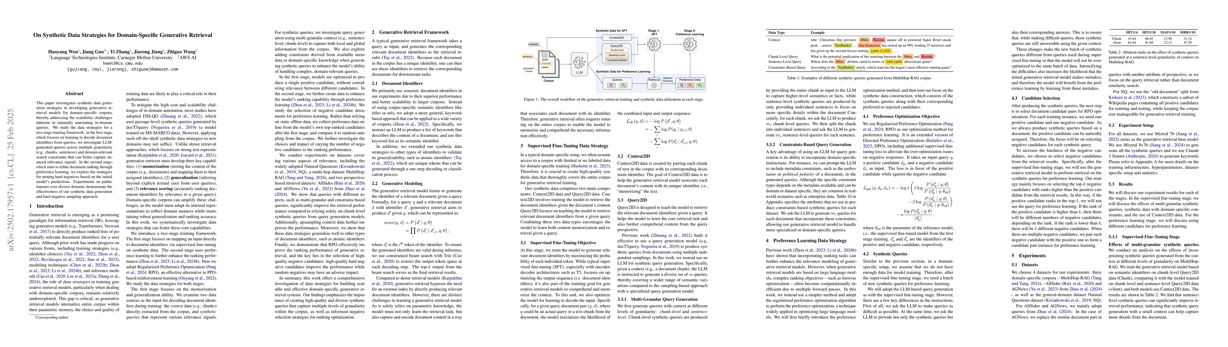 Thumbnail for On Synthetic Data Strategies for Domain-Specific Generative Retrieval