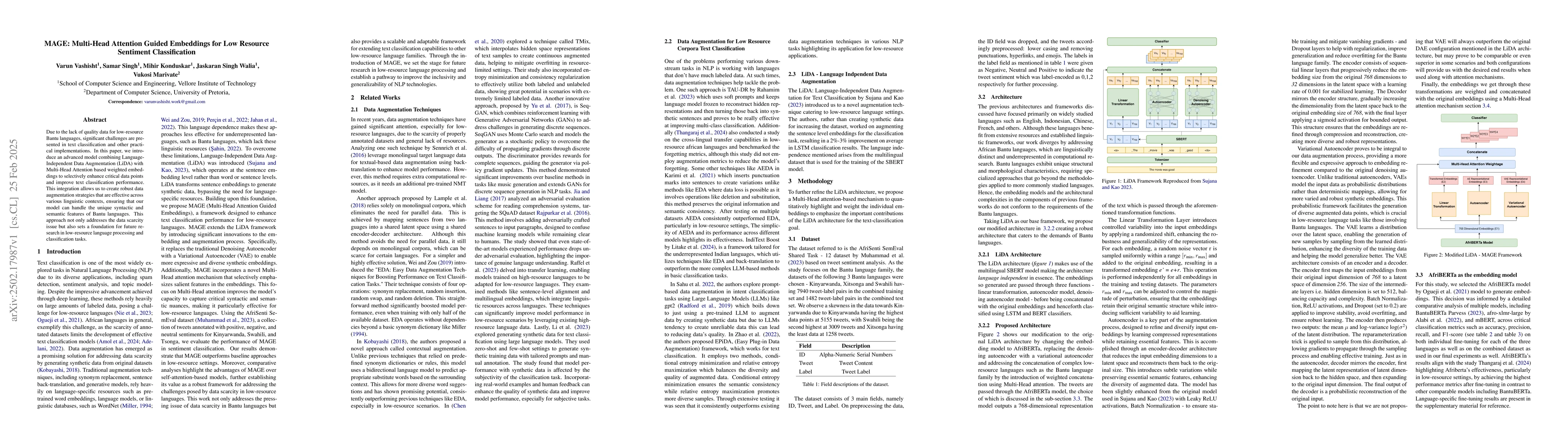 Thumbnail for MAGE: Multi-Head Attention Guided Embeddings for Low Resource Sentiment
  Classification