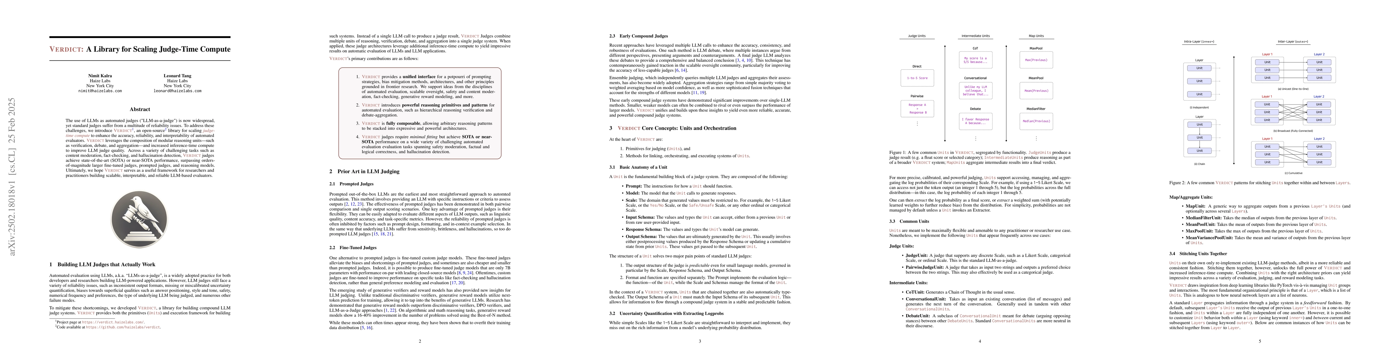 Thumbnail for Verdict: A Library for Scaling Judge-Time Compute