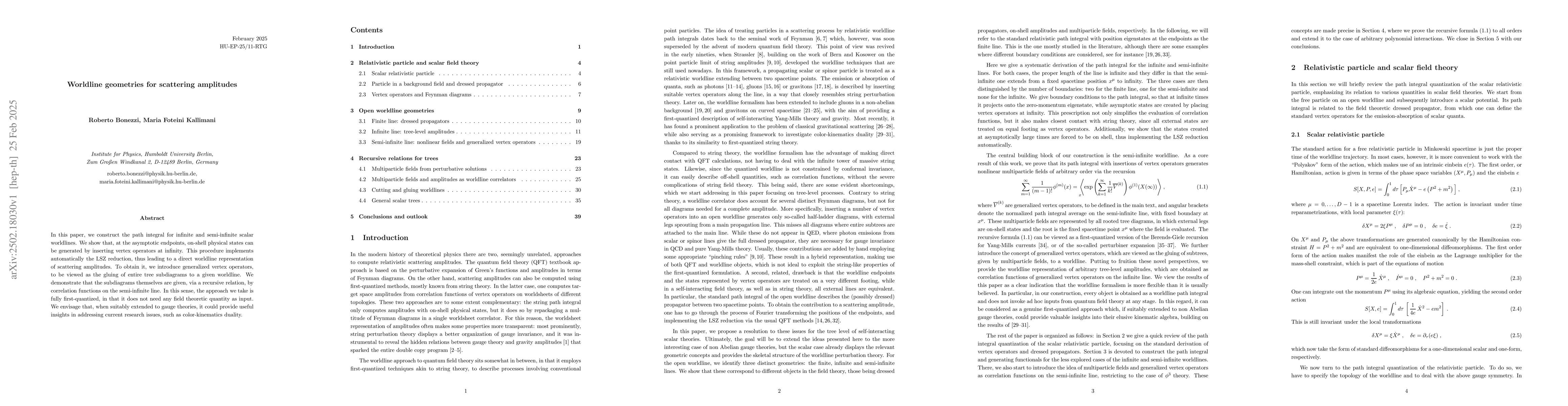 Thumbnail for Worldline geometries for scattering amplitudes