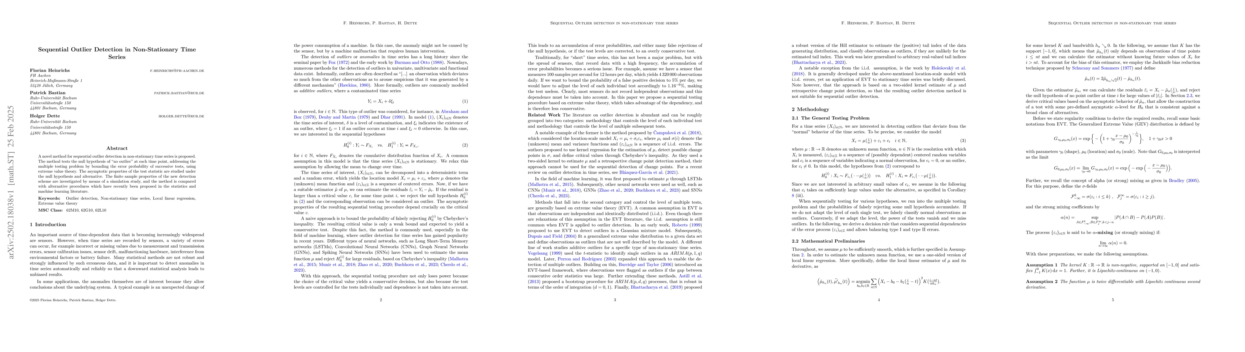 Thumbnail for Sequential Outlier Detection in Non-Stationary Time Series