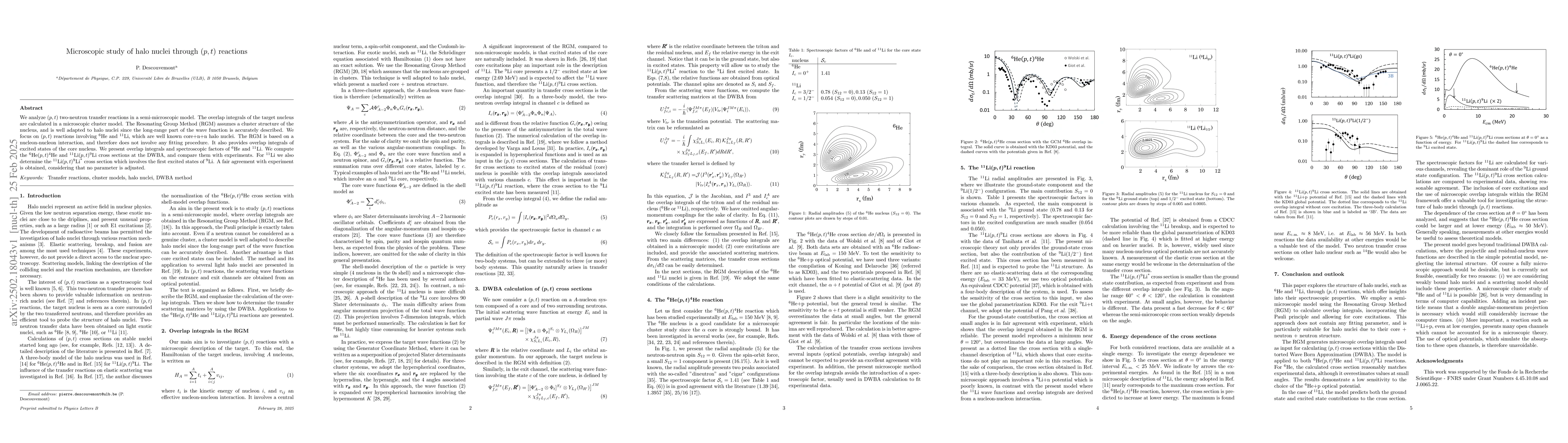Thumbnail for Microscopic study of halo nuclei through (p,t) reactions
