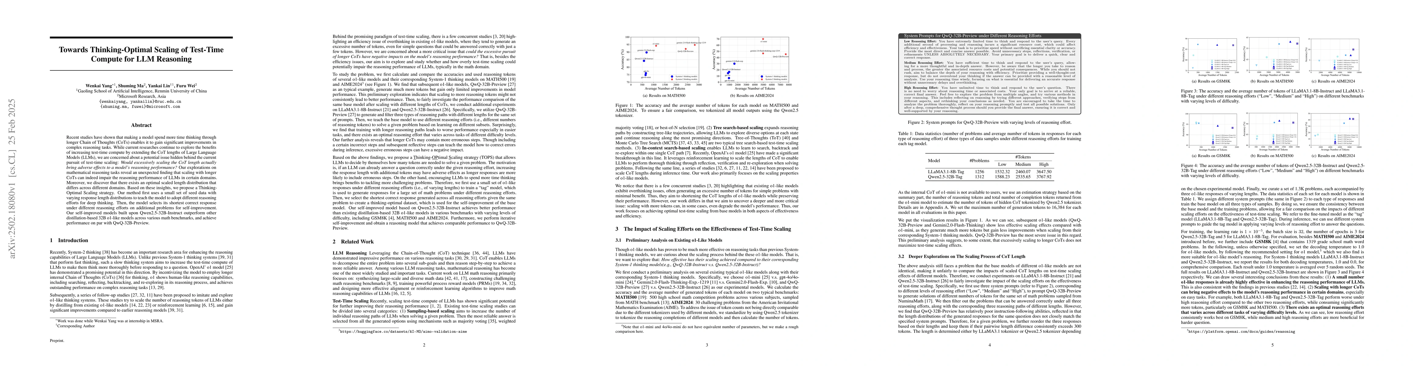 Thumbnail for Towards Thinking-Optimal Scaling of Test-Time Compute for LLM Reasoning