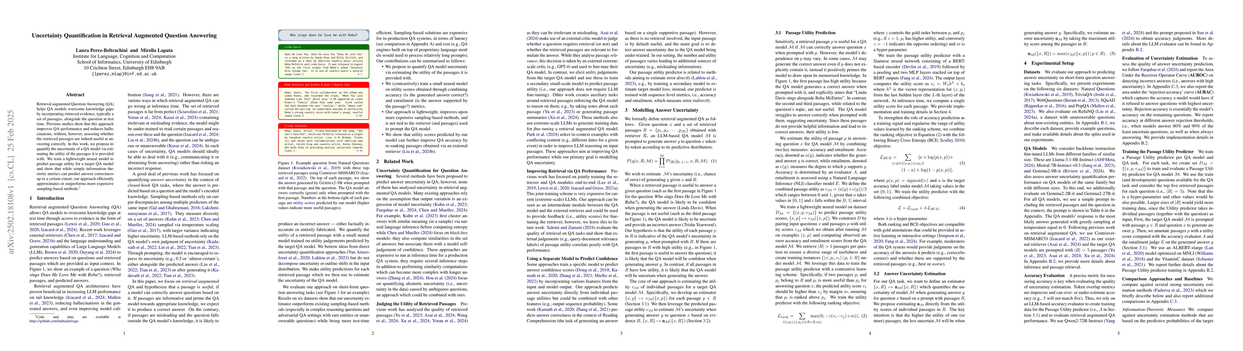 Thumbnail for Uncertainty Quantification in Retrieval Augmented Question Answering