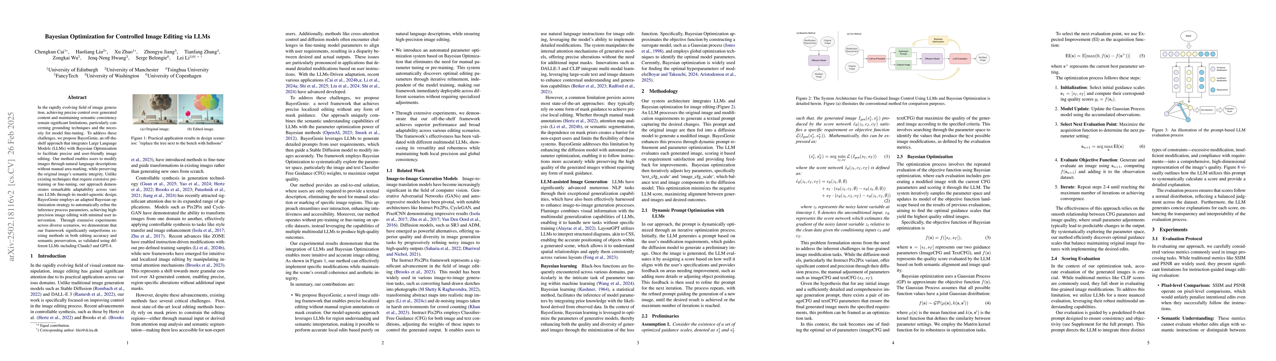 Thumbnail for Bayesian Optimization for Controlled Image Editing via LLMs