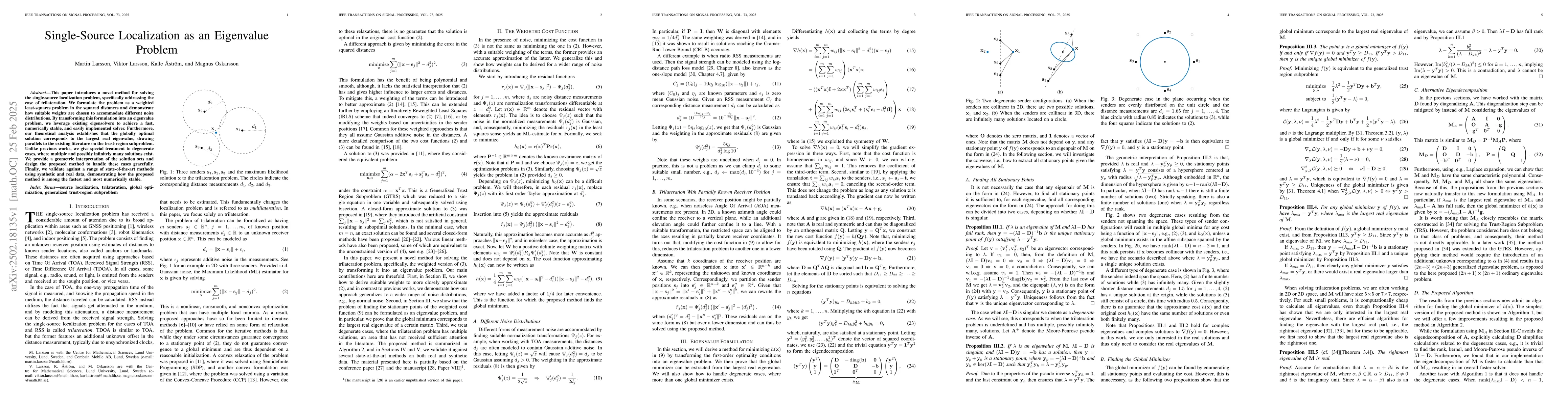 Thumbnail for Single-Source Localization as an Eigenvalue Problem