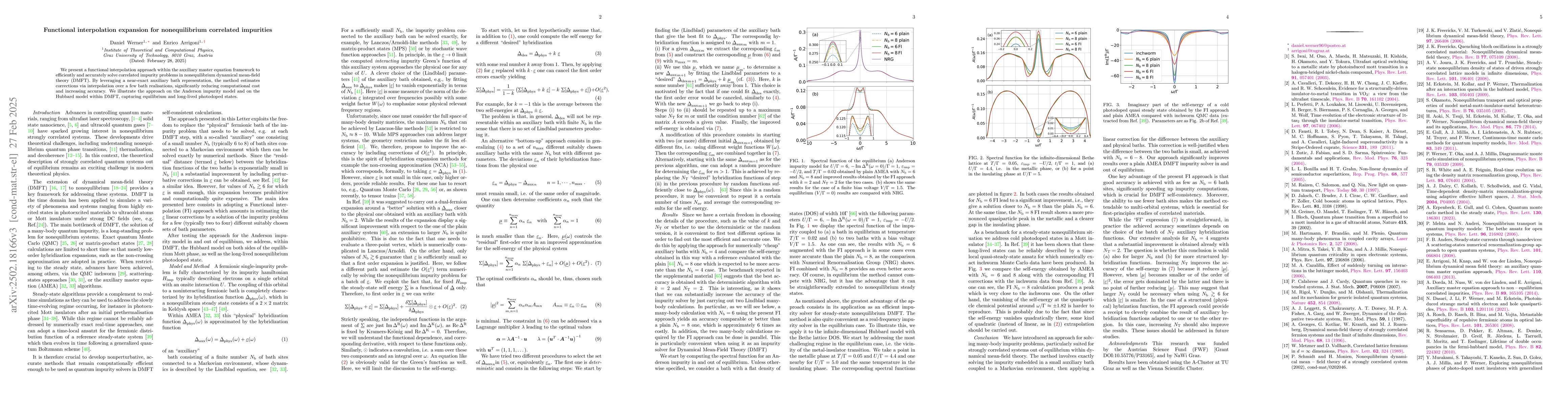Thumbnail for Functional interpolation expansion for nonequilibrium correlated
  impurities