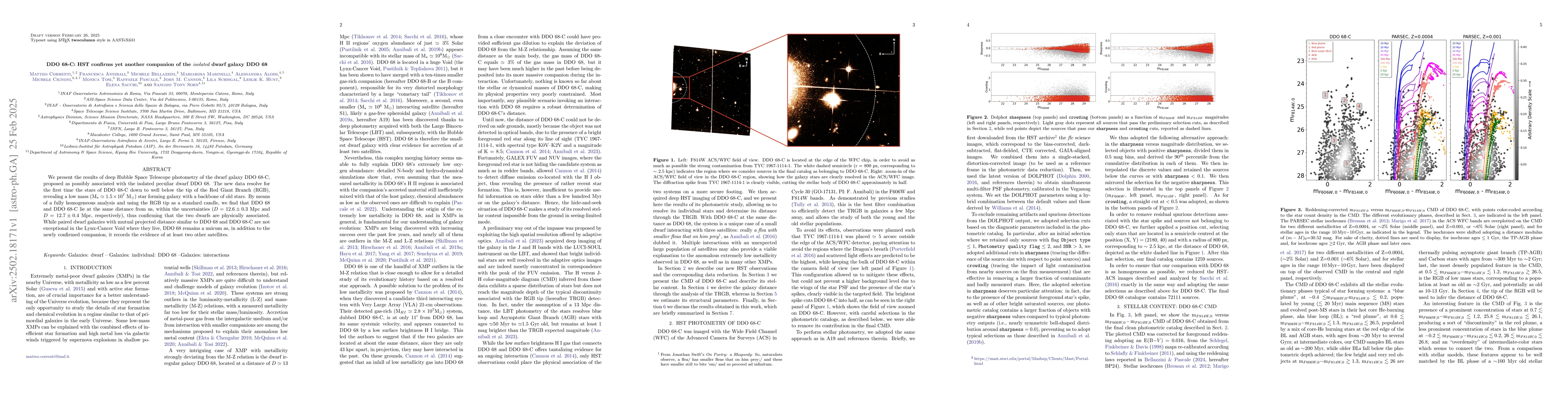 Thumbnail for DDO68-C: HST confirms yet another companion of the isolated dwarf galaxy
  DDO 68