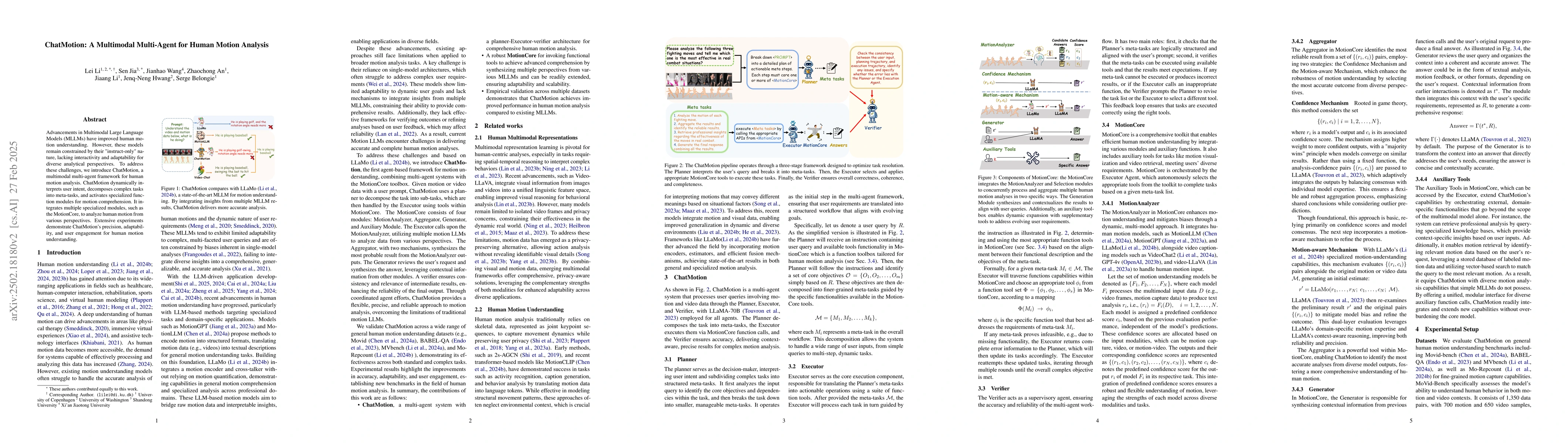 Thumbnail for ChatMotion: A Multimodal Multi-Agent for Human Motion Analysis