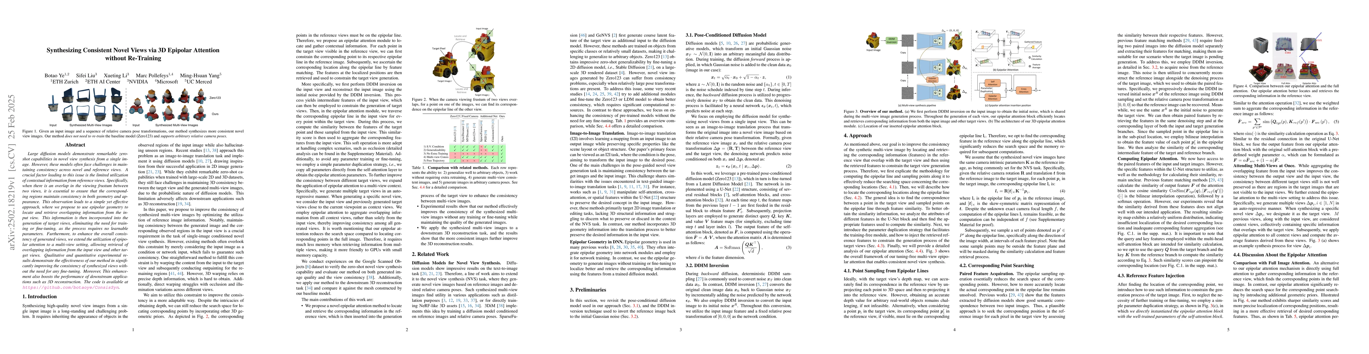 Thumbnail for Synthesizing Consistent Novel Views via 3D Epipolar Attention without
  Re-Training