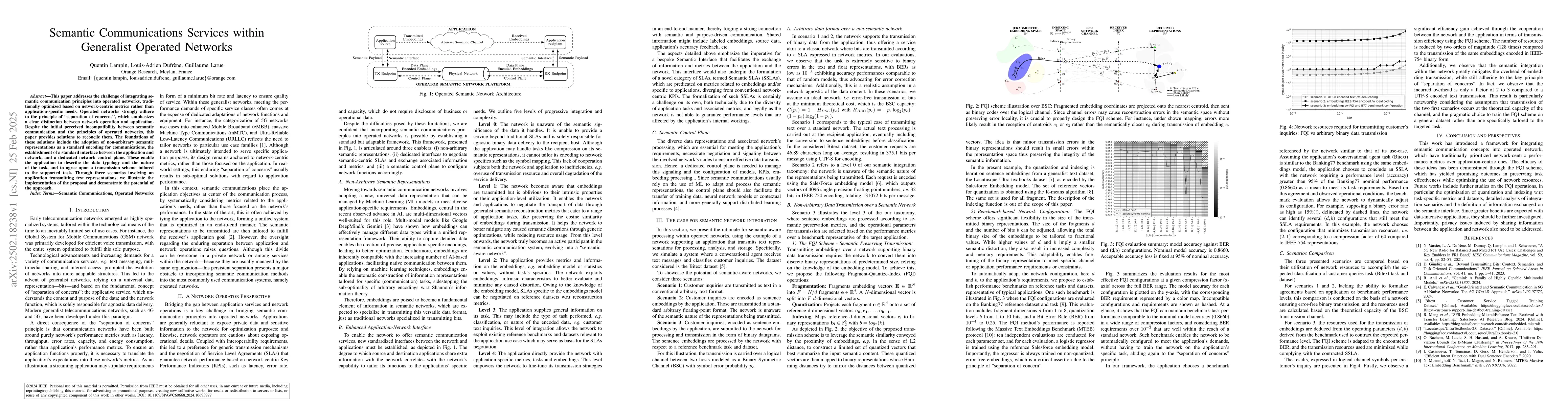 Thumbnail for Semantic Communications Services within Generalist Operated Networks