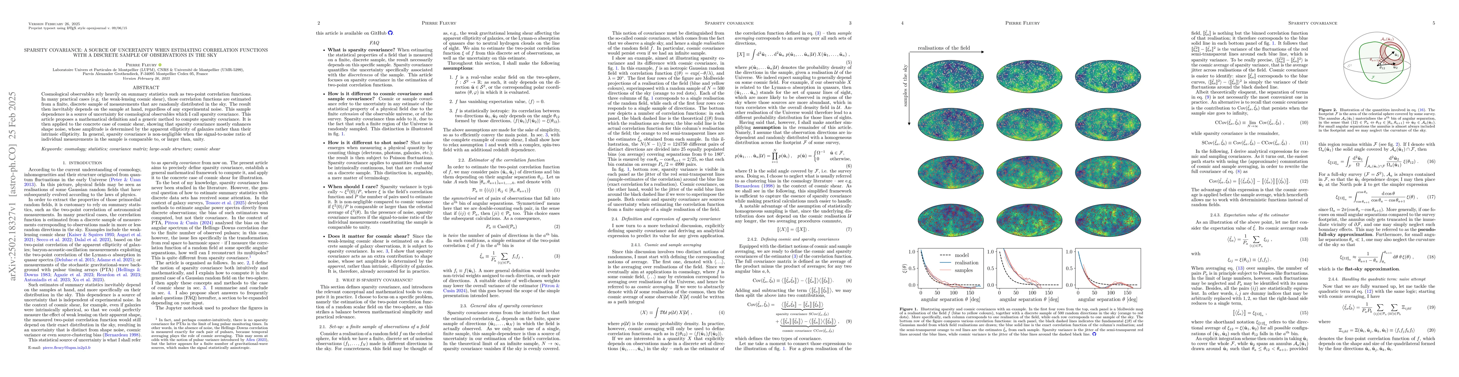 Thumbnail for Sparsity covariance: a source of uncertainty when estimating correlation
  functions with a discrete sample of observations in the sky