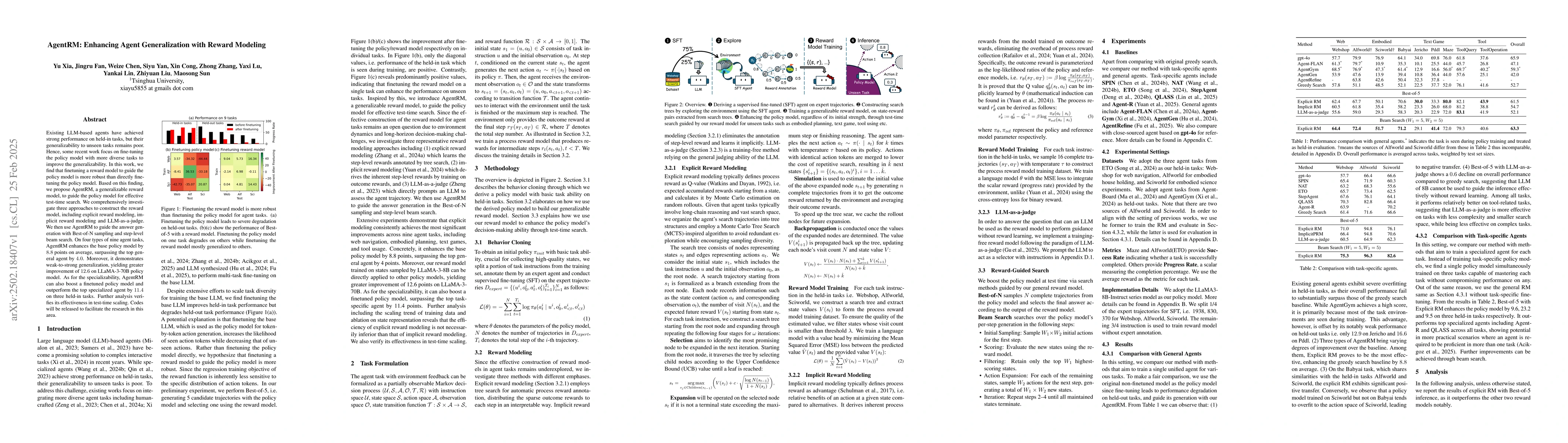 Thumbnail for AgentRM: Enhancing Agent Generalization with Reward Modeling