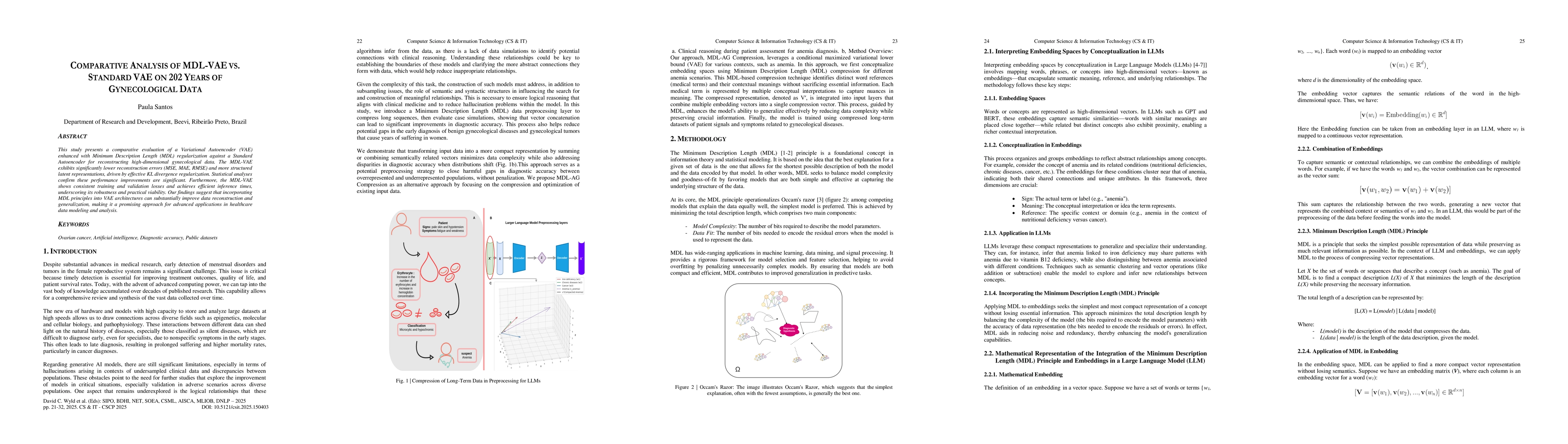 Thumbnail for Comparative Analysis of MDL-VAE vs. Standard VAE on 202 Years of
  Gynecological Data