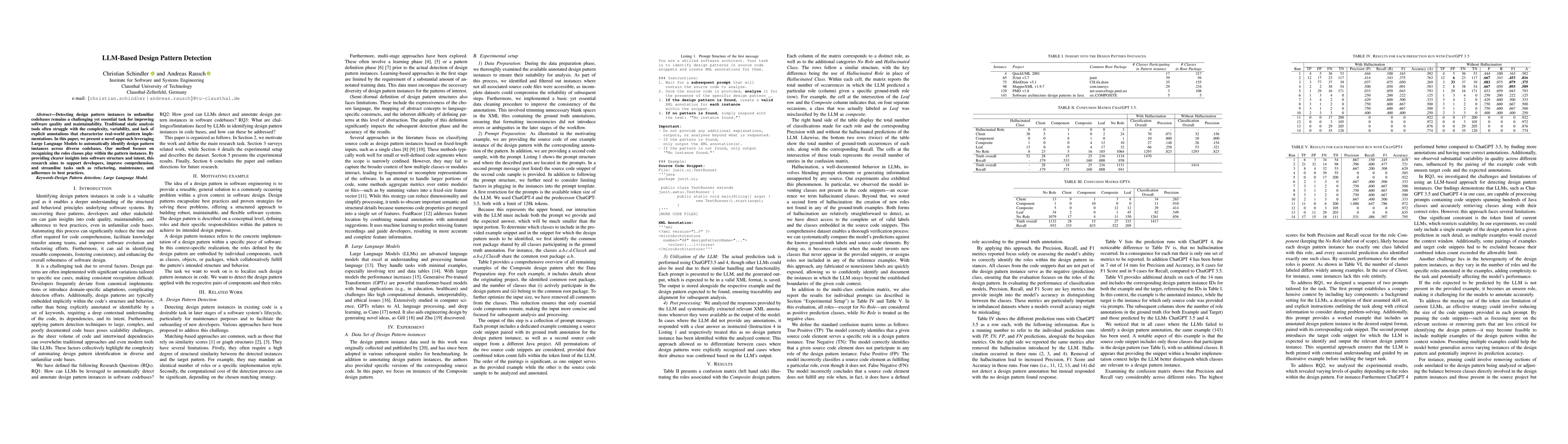 Thumbnail for LLM-Based Design Pattern Detection