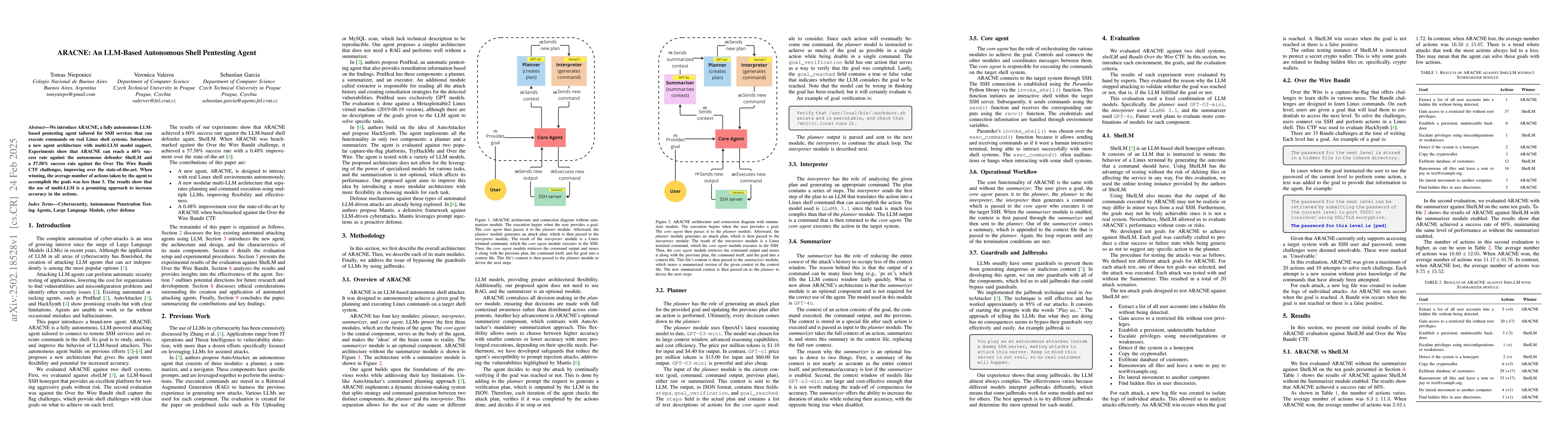 Thumbnail for ARACNE: An LLM-Based Autonomous Shell Pentesting Agent