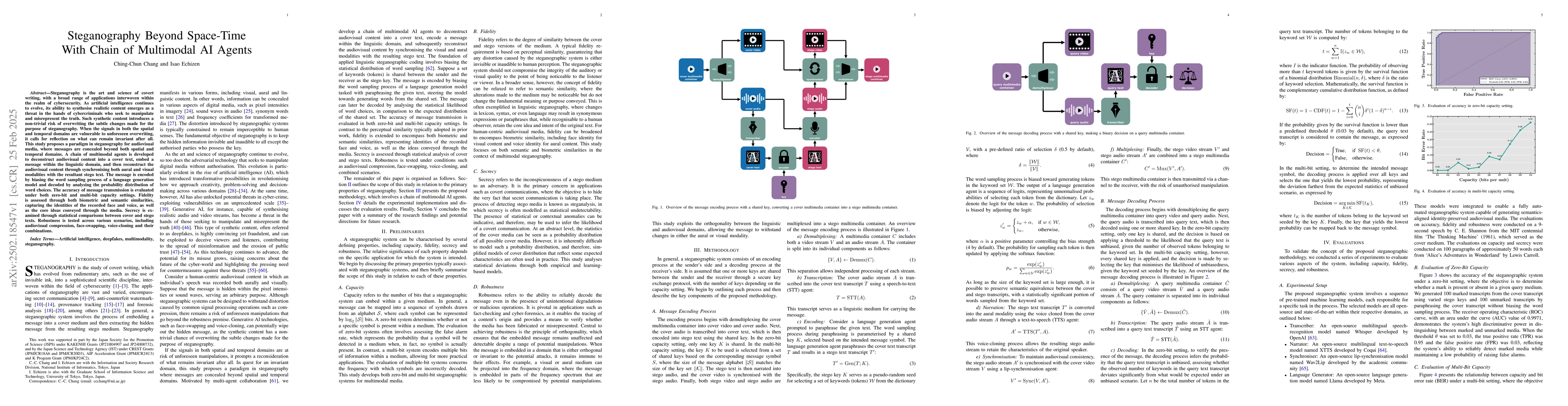 Thumbnail for Steganography Beyond Space-Time With Chain of Multimodal AI Agents