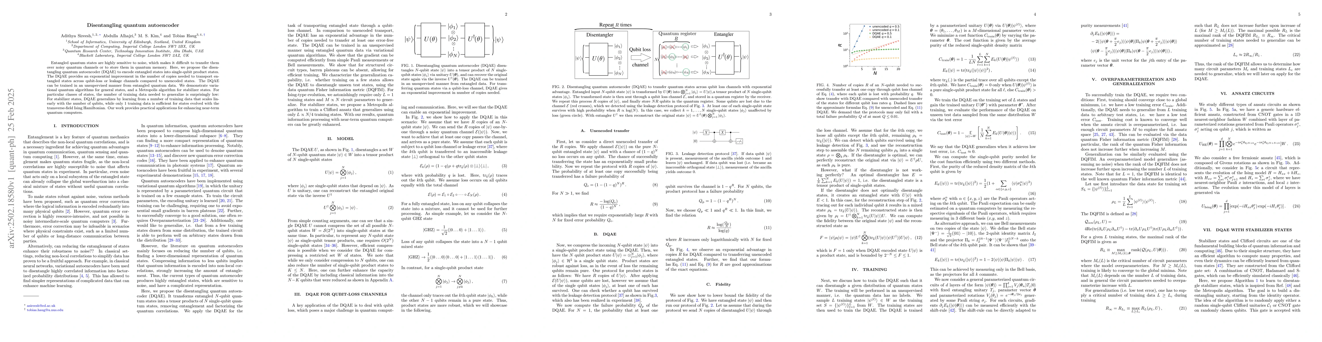 Thumbnail for Disentangling quantum autoencoder