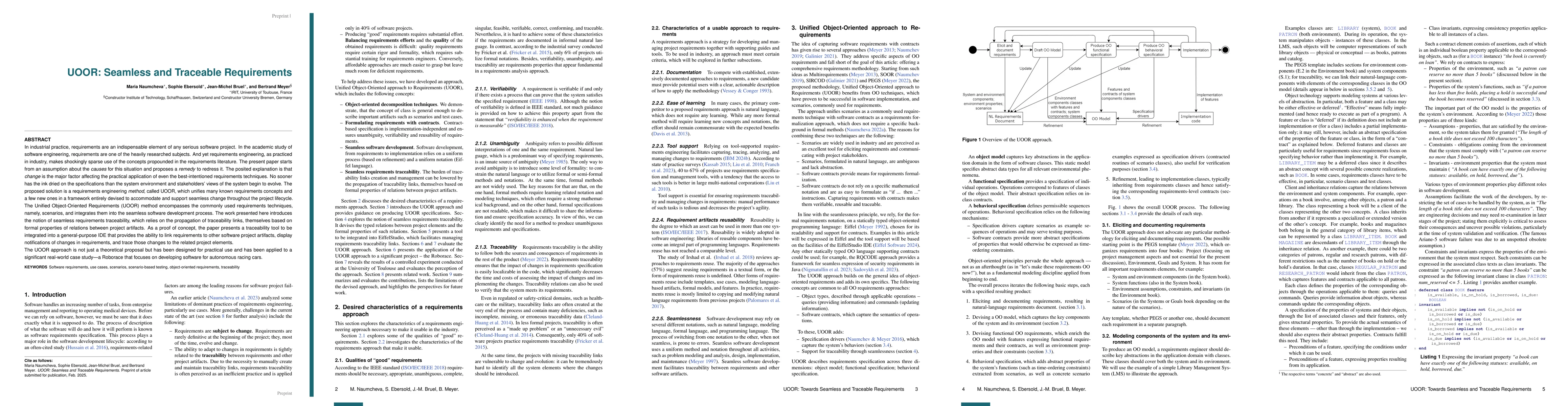Thumbnail for UOOR: Seamless and Traceable Requirements