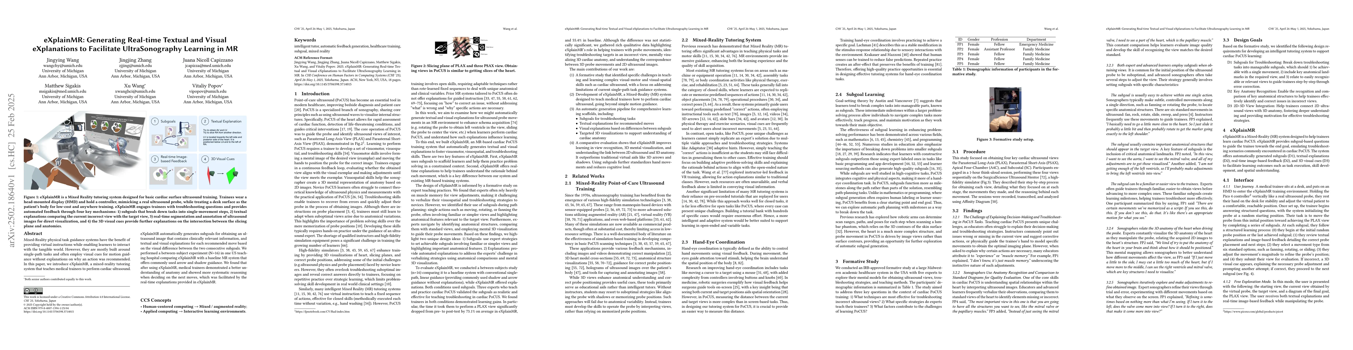Thumbnail for eXplainMR: Generating Real-time Textual and Visual eXplanations to
  Facilitate UltraSonography Learning in MR