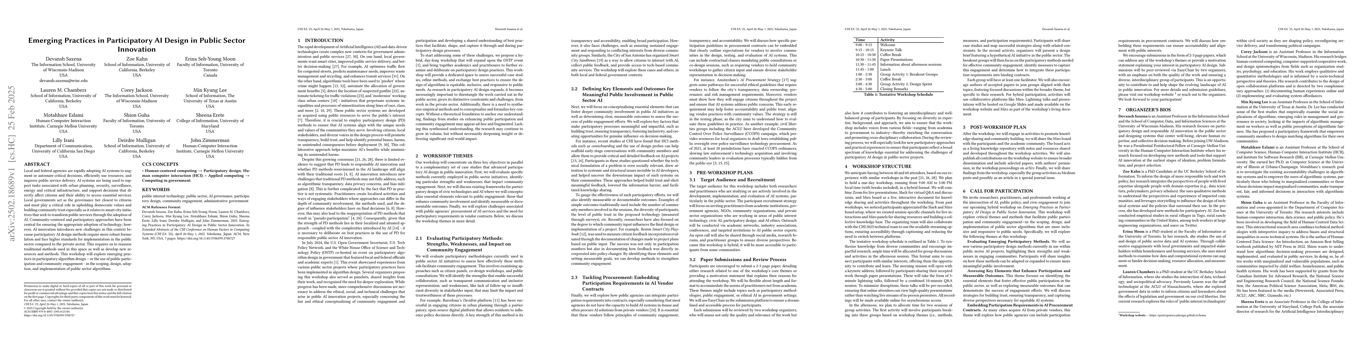 Thumbnail for Emerging Practices in Participatory AI Design in Public Sector
  Innovation
