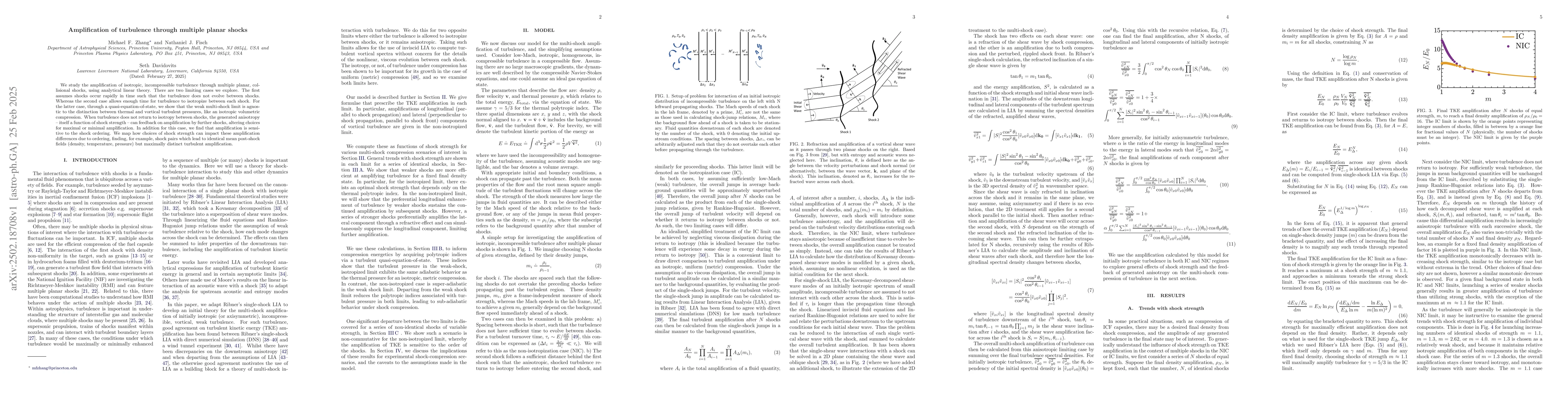 Thumbnail for Amplification of turbulence through multiple planar shocks