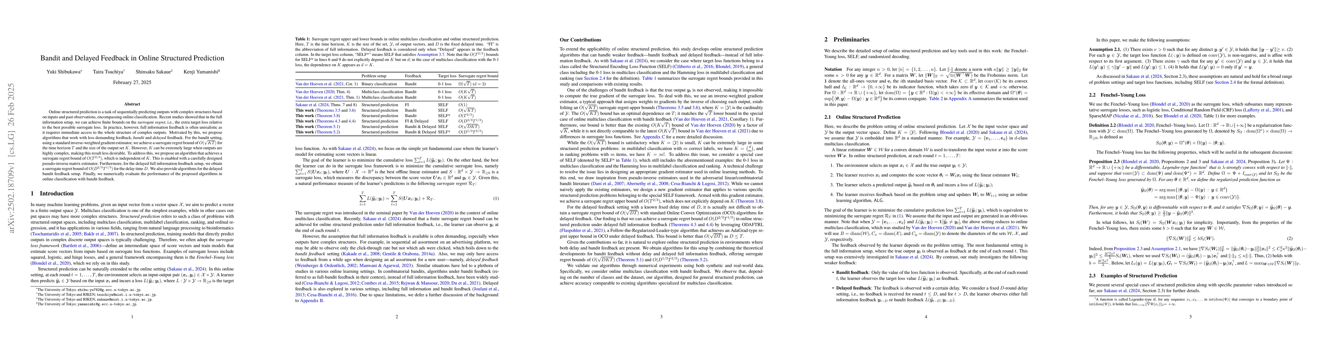 Thumbnail for Bandit and Delayed Feedback in Online Structured Prediction