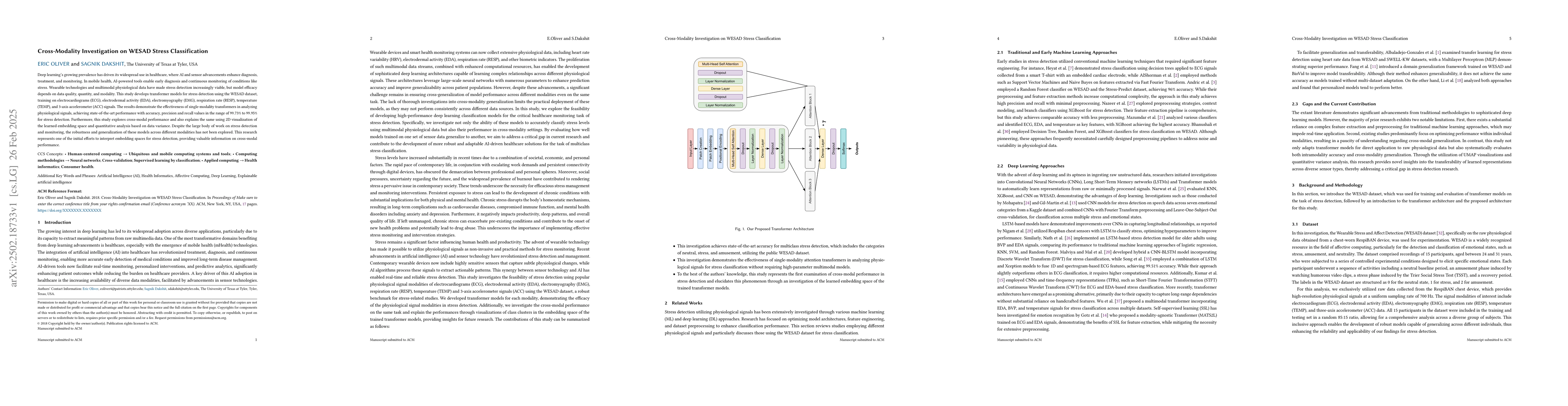 Thumbnail for Cross-Modality Investigation on WESAD Stress Classification