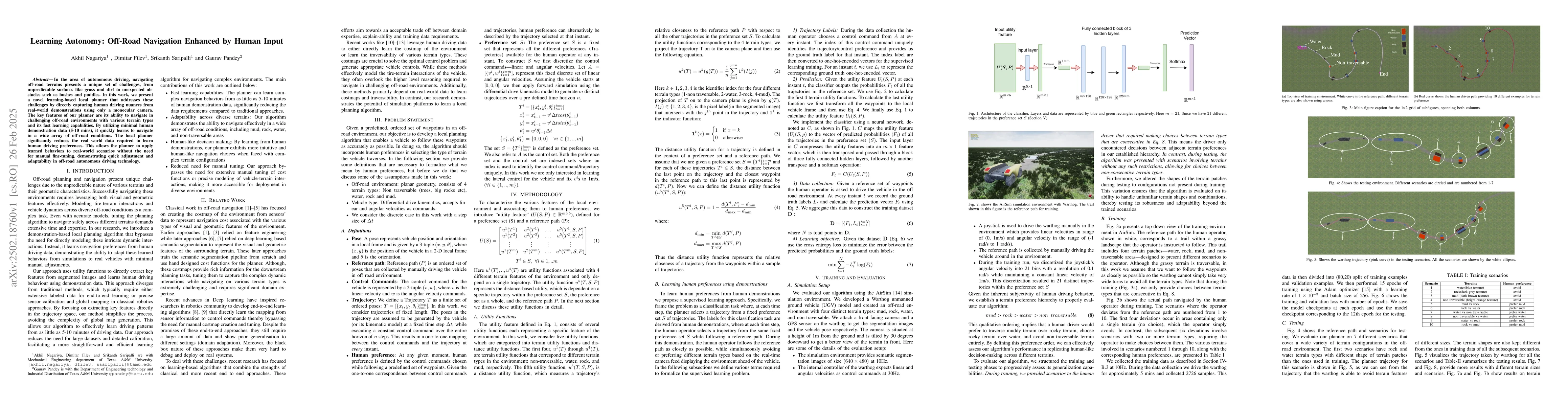 Thumbnail for Learning Autonomy: Off-Road Navigation Enhanced by Human Input