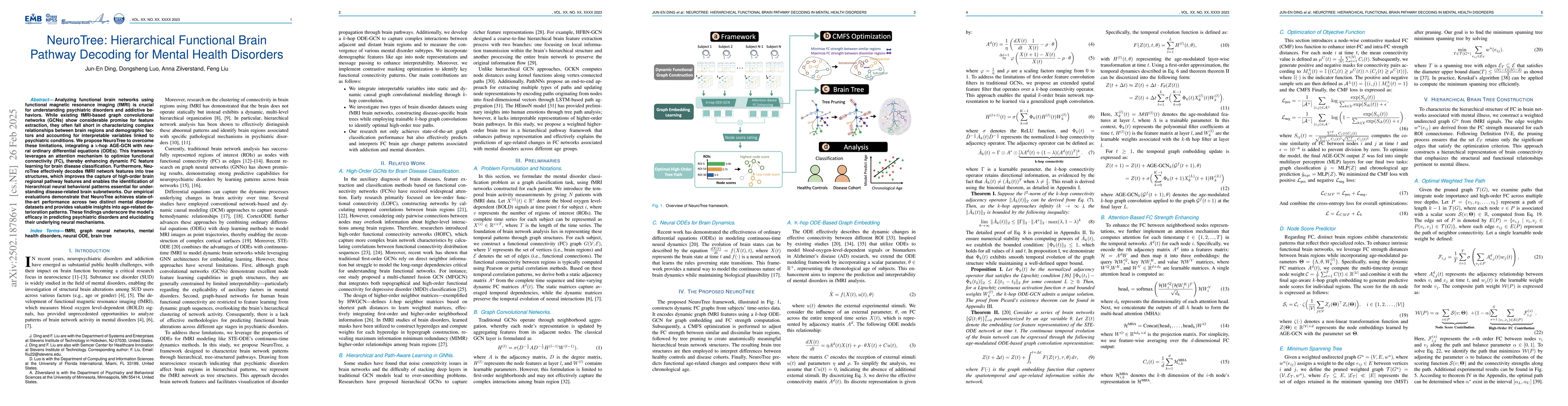 Thumbnail for NeuroTree: Hierarchical Functional Brain Pathway Decoding for Mental
  Health Disorders