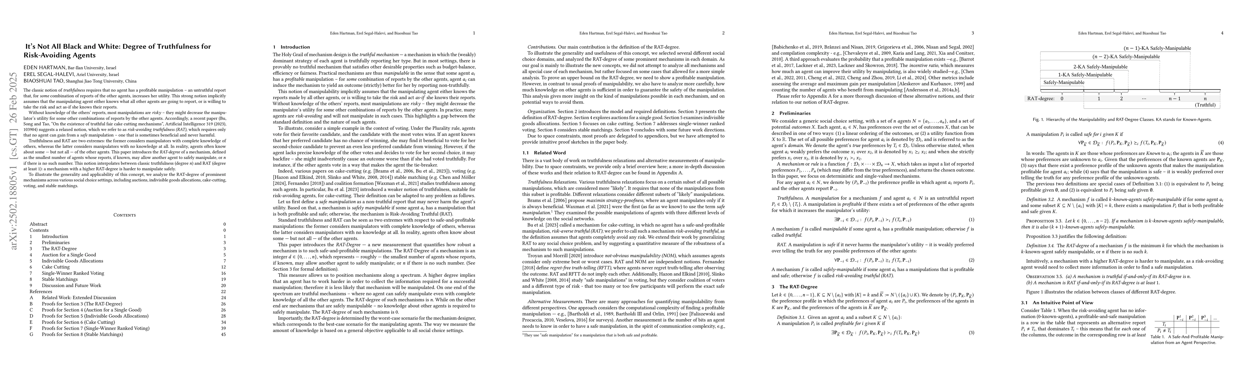 Thumbnail for It's Not All Black and White: Degree of Truthfulness for Risk-Avoiding
  Agents