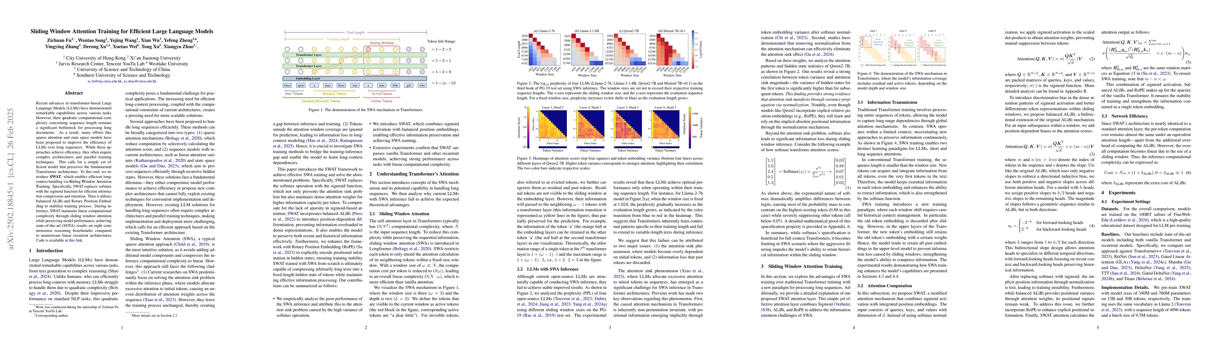 Thumbnail for Sliding Window Attention Training for Efficient Large Language Models