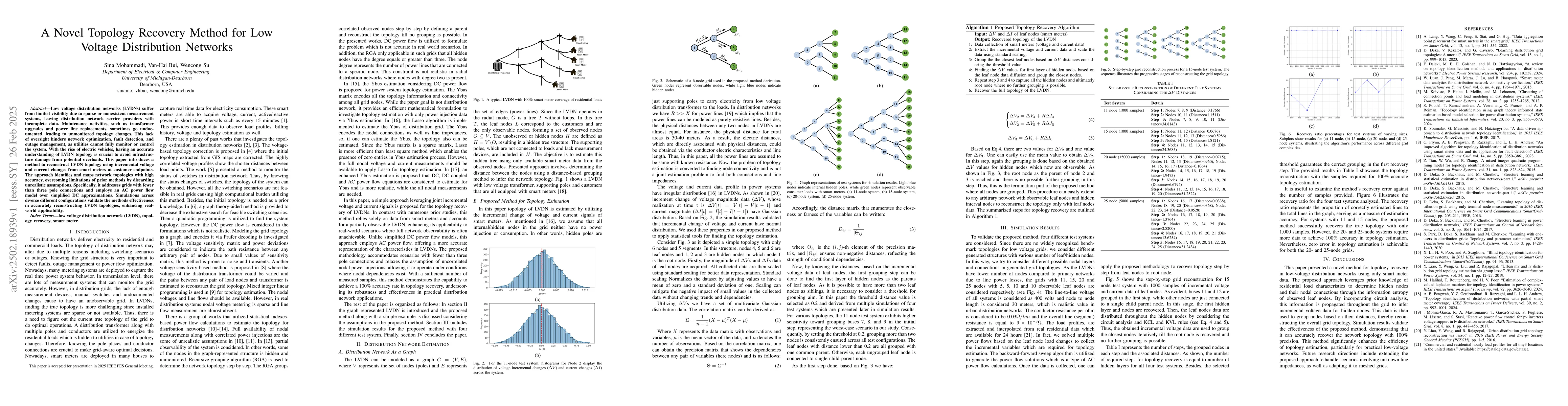 Thumbnail for A Novel Topology Recovery Method for Low Voltage Distribution Networks