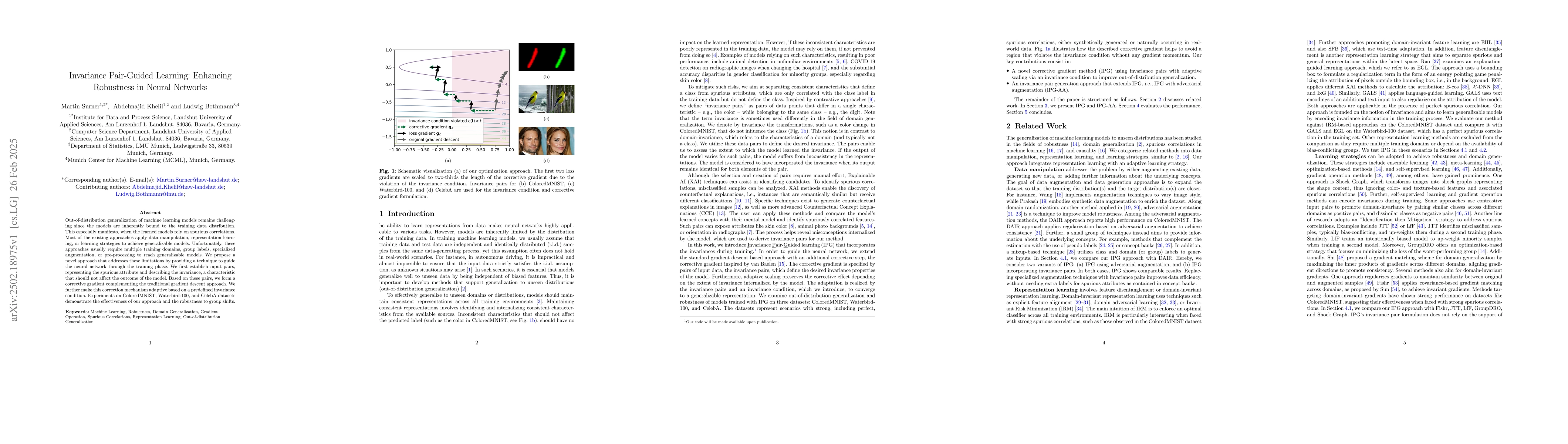 Thumbnail for Invariance Pair-Guided Learning: Enhancing Robustness in Neural Networks